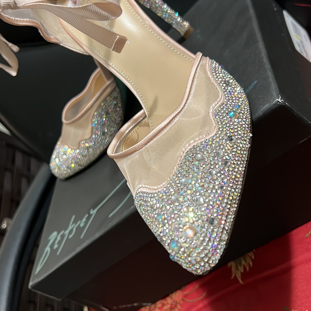 Wishes Come True In Betsy Johnson Brilliant Champagne Pumps! View 2